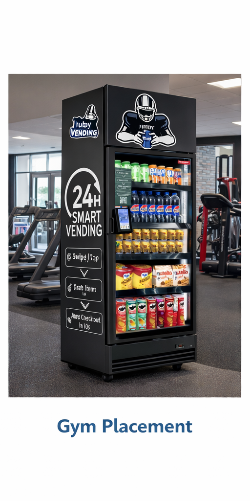 Tubby Vending machine in a gym