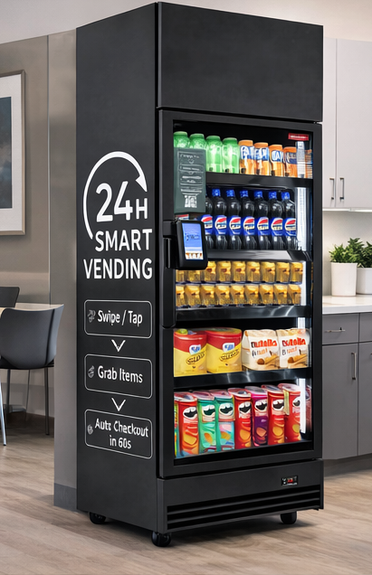 Tubby Vending machine in a professional space